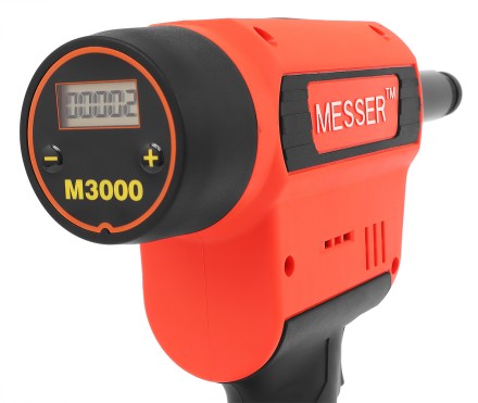 Аккумуляторный резьбовой заклепочник Messer M3000 с электронной системой настройки сжатия и счетчиком купить в Когалыме