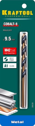 Сверла по металлу HSS-Co 29656-9.5 купить в Когалыме