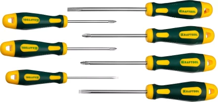 Набор X-Drive, KRAFTOOL 250081-H7: Отвертки профессиональные, SL: 3x80, 5x100, 6x125; PH: 1x80, 2x100; PZ: 1x80, 2x100 250081-H7 купить в Когалыме