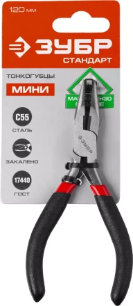 Тонкогубцы ЗУБР "СТАНДАРТ", 120мм 22169-3 купить в Когалыме