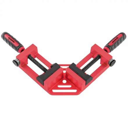 Струбцина угловая быстрозажимная 65/65 мм двухкомпонентные обрезиненные рукоятки Matrix 20322 купить в Когалыме