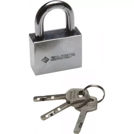 Замок ЗУБР "МАСТЕР" навесной, стальной корпус, закаленная дужка, 50мм 3710-50_z01 купить в Когалыме