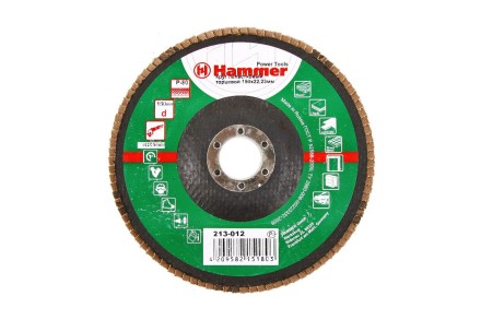 Круг Лепестковый Торцевой (КЛТ) HAMMER КЛТ 1 Ф150х22 Р80 213-012 купить в Когалыме
