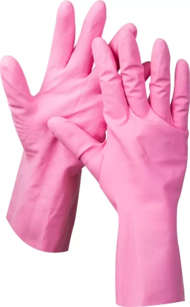 Перчатки ЗУБР "МАСТЕР" латексные, повышенной прочности, х/б напыление, рифлёные, 100% латекс, 100% хлопок, размер S 11250-S купить в Когалыме