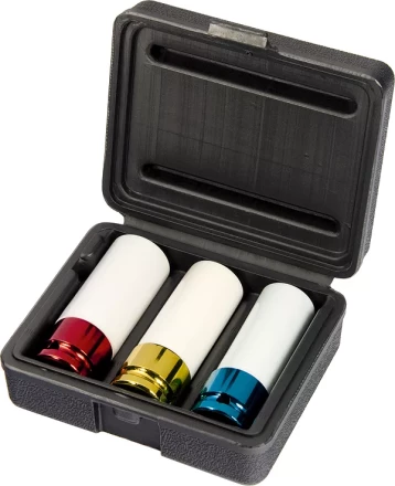 Набор ударных головок, удлиненн.,1/2'', 6-ти гранн., CrMo, 3 шт. 17мм, 19мм, 21мм Gross 13513 купить в Когалыме