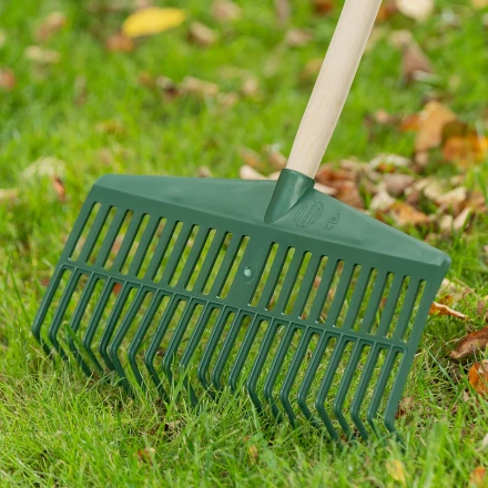 Грабли веерные пластиковые Сибртех, 420 мм, 22 плоских зуба, без черенка, Россия, 617055 купить в Когалыме