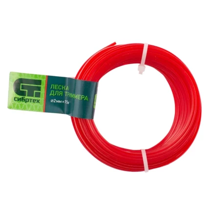 Леска для триммера треугольная, 2.0 мм х 15 м, Россия Сибртех 961635 купить в Когалыме