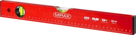 Уровень коробчатый MIRAX, 2 ампулы, крашеный, 400мм 34602-040_z02 купить в Когалыме