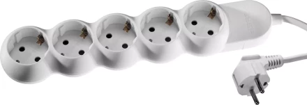 Удлинитель ЗУБР "МАСТЕР" электрический, ПВС сечение 1кв мм, заземл, 5 гнезд, макс мощн 3500Вт, 5м 55058-5 купить в Когалыме