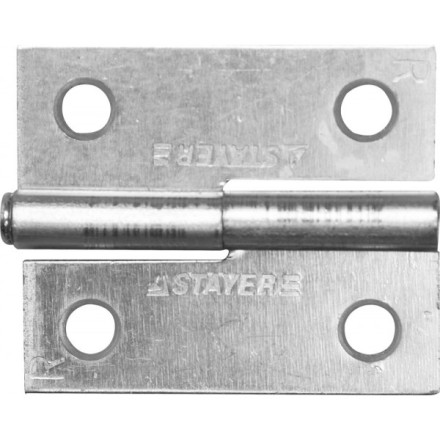 Петля дверная STAYER &quot;MASTER&quot; разъемная, цвет белый цинк, правая, 50мм 37613-50-1R купить в Когалыме