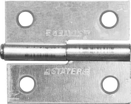 Петля дверная STAYER &quot;MASTER&quot; разъемная, цвет белый цинк, правая, 50мм 37613-50-1R купить в Когалыме