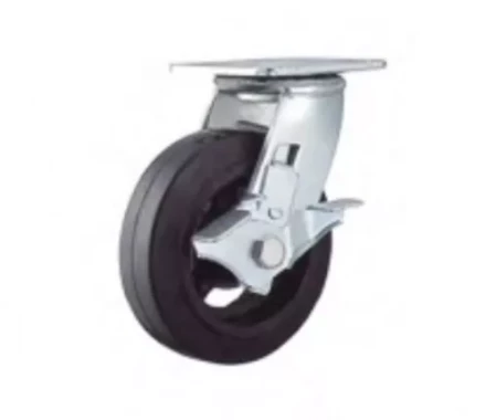 Колесо большегрузное поворотное SCdb 85 250 мм обрезиненное с тормозом (N) 1027140 купить в Когалыме