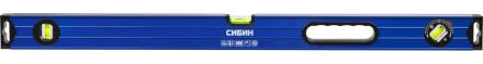 Уровень СИБИН коробчатый усиленный, утолщенный профиль, 2 фрезерованные поверхности, 3 противоударных ампулы (1 поворотная на 360 град), с ручками, 34609-080 купить в Когалыме