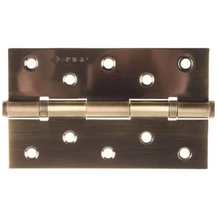 Петля универсальная ЗУБР "ЭКСПЕРТ", 2 подшипника, цвет ст. латунь (AB), с крепежом, 125х75х2,5мм, 2 шт 37601-125-5 купить в Когалыме