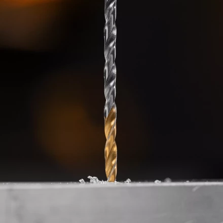 Сверло спиральное по металлу Denzel 3,5 х 112 мм, Р6М5, Golden Tip, удлиненное, 2шт. 718248 купить в Когалыме