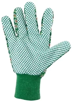 Перчатки садовые х/б ткань с ПВХ точкой, манжет, M PALISAD 67762 купить в Когалыме