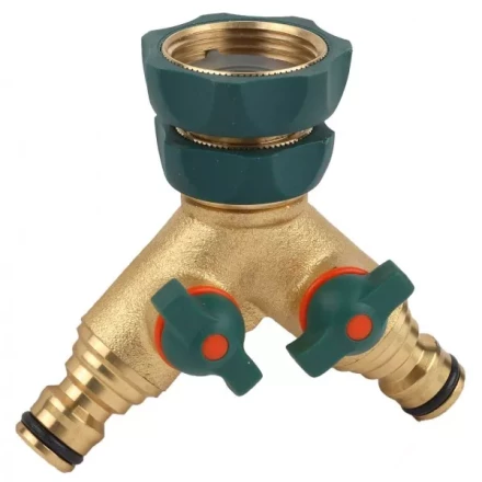 Распределитель RACO "Profi-Plus" двухканальный, латунный с покрытием TPR, 3/4" х 1" 4244-55133B купить в Когалыме