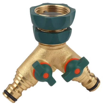 Распределитель RACO "Profi-Plus" двухканальный, латунный с покрытием TPR, 3/4" х 1" 4244-55133B купить в Когалыме