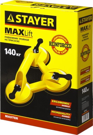 Стеклодомкрат STAYER &quot;MASTER&quot; MAXLift, пластмассовый, тройной, 140 кг 33718-3 купить в Когалыме