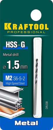 Сверла по металлу HSS-G Оберон 29651-1.5 купить в Когалыме