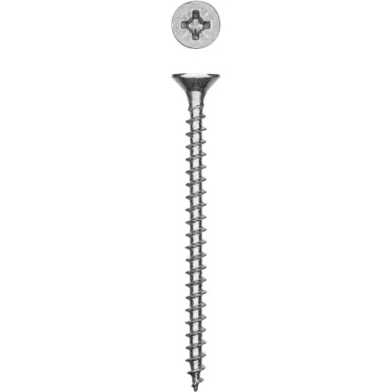 Саморезы СУ-Б универсальные, 40 x 3.5 мм, 8 000 шт, белый цинк, ЗУБР 300370-35-040 купить в Когалыме