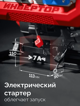 ЗУБР 5500 Вт, инверторный генератор с электростартером и розеткой АВР (СБИ-5500ЕА) купить в Когалыме