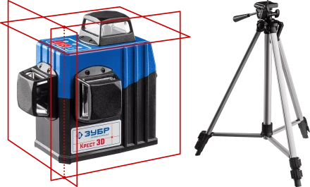 Нивелиры лазерные Крест-3D 360 3 перпендикулярные плоскости со штативом серия ПРОФЕССИОНАЛ купить в Когалыме