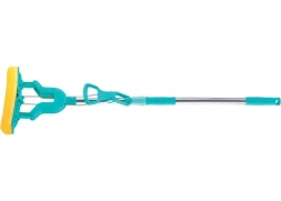 Швабра отжимная сложением 130 см губка PVA 26х5х4,5 см рукоятка телескопическая нержавеющая ТМ Elfe 93503