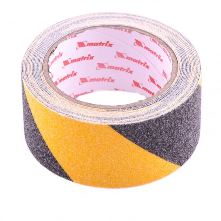 Лента клейкая противоскользящая черно-желтая 50 мм x 5 м Matrix 88718 купить в Когалыме