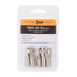 Наконечник кабельный КВТ ТМЛс 16–6 (10 шт) (78773)