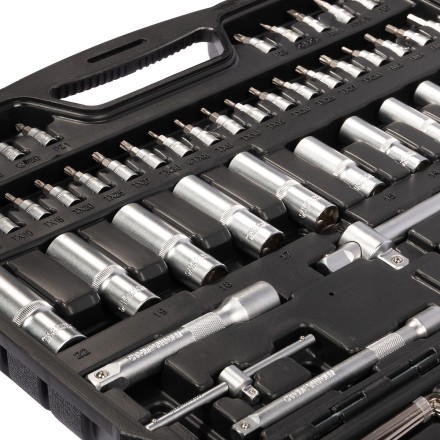 Набор автоинструмента КВТ НАИ-09/150 1/2&quot;, 1/4&quot;, 3/8&quot;, 150 предметов (92315) купить в Когалыме