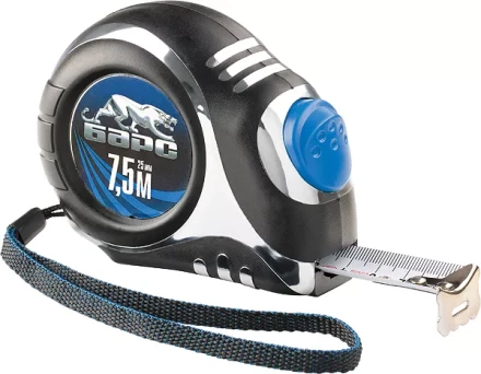 Рулетка Платинум 3 м * 16 утолщенное полотно автоматическая фиксация  БАРС 32511 купить в Когалыме