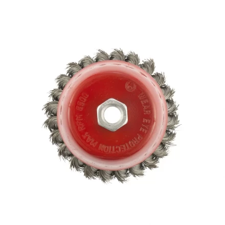 Щетка для УШМ, 100 мм, М14, "чашка", крученая проволока 0,35 мм  MTX 74615 купить в Когалыме