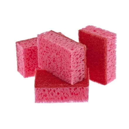 Губки для посуды "КОРАЛЛ" 95х64х36 мм 4 шт ТМ Elfe 92358 купить в Когалыме