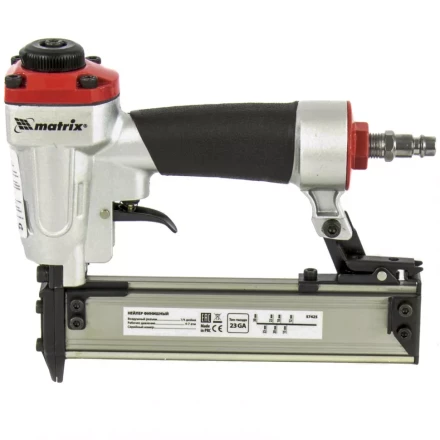 Нейлер финишный (шпилькозабивной пистолет) пневматический гвоздь 23GA диаметр 0,64мм  длина 10-30мм MATRIX 57425 купить в Когалыме