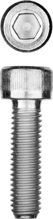 ЗУБР DIN 912, кл. пр. 8.8, М8 х 25 мм, цинк, 5 кг, винт с внутренним шестигранником, Профессионал (30318-08-025) купить в Когалыме