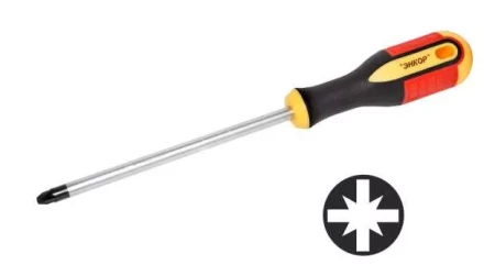 Отвертка крестовая Рz№3х 200мм,трехкомп.рук 1/12/120 19689 купить в Когалыме