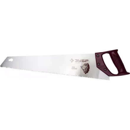 Ножовка ЗУБР "ЭКСПЕРТ" по дереву, прямой закаленный зуб, пластмассовая ручка, шаг зуба 3,5мм, 500мм 15071-50 купить в Когалыме