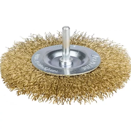 STAYER "PROFESSIONAL". Щетка дисковая для дрели, витая латунированная стальная проволока 0,3мм, 100мм 35114-100_z01 купить в Когалыме