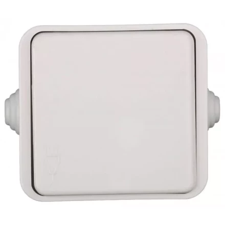 Розетка СВЕТОЗАР БАТТЕРФЛЯЙ с крышкой, с заземлением, цвет белый, 16А/~250В SV-54310-W купить в Когалыме