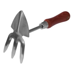 Мотыжка с лепестковым лезвием из нержавеющей стали деревянная рукоятка 300мм    Кратон  5 10 05 005