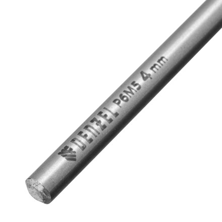 Сверло спиральное по металлу 4 х 119 мм, Р6М5, Golden Tip, удлиненное Denzel 718250 купить в Когалыме