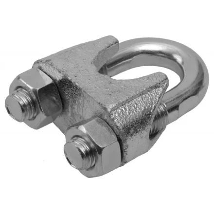 Зажим троса ЗУБР DIN 741, оцинкованный, 6мм, 2 шт 4-304416-06 купить в Когалыме