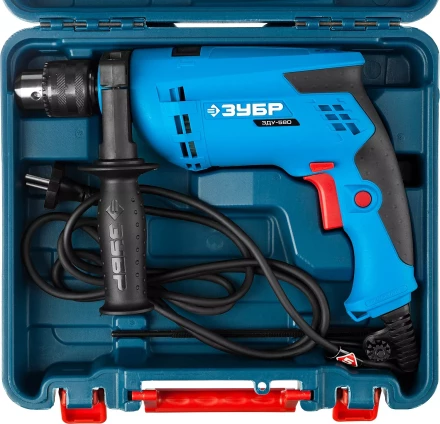 Дрель ударная + кейс ЗДУ-580 ЭРКМ2 серия ПРОФЕССИОНАЛ купить в Когалыме