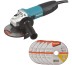 Угловая шлифмашина Makita GA5030RX8, 720 Вт, 125 мм, 11000 об/мин купить в Когалыме