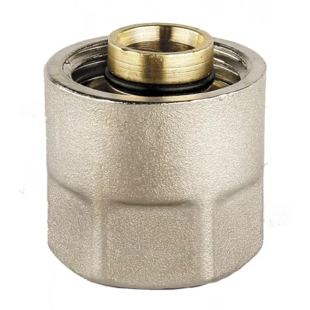 Соединитель GENERAL FITTINGS для металлопластиковых труб, евроконус, никелированная латунь, 1/2" / 16 мм x 2,0 мм 51047-1/2-16 купить в Когалыме