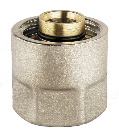 Соединитель GENERAL FITTINGS для металлопластиковых труб, евроконус, никелированная латунь, 1/2&quot; / 16 мм x 2,0 мм 51047-1/2-16 купить в Когалыме