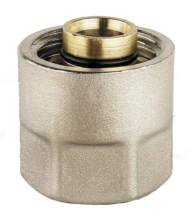 Соединитель GENERAL FITTINGS для металлопластиковых труб, евроконус, никелированная латунь, 1/2" / 16 мм x 2,0 мм 51047-1/2-16 купить в Когалыме