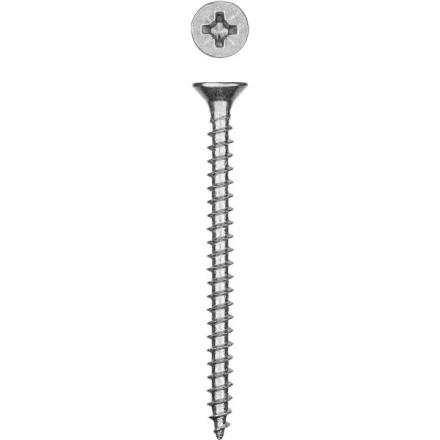 Саморезы СУ-Б универсальные, 40 x 4.5 мм, 3 500 шт, белый цинк, ЗУБР 300370-45-040 купить в Когалыме