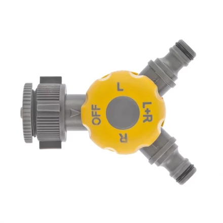 Разветвитель двухканальный с внутренней резьбой 3/4" - 1" с переключателем PALISAD LUXE 66239 купить в Когалыме